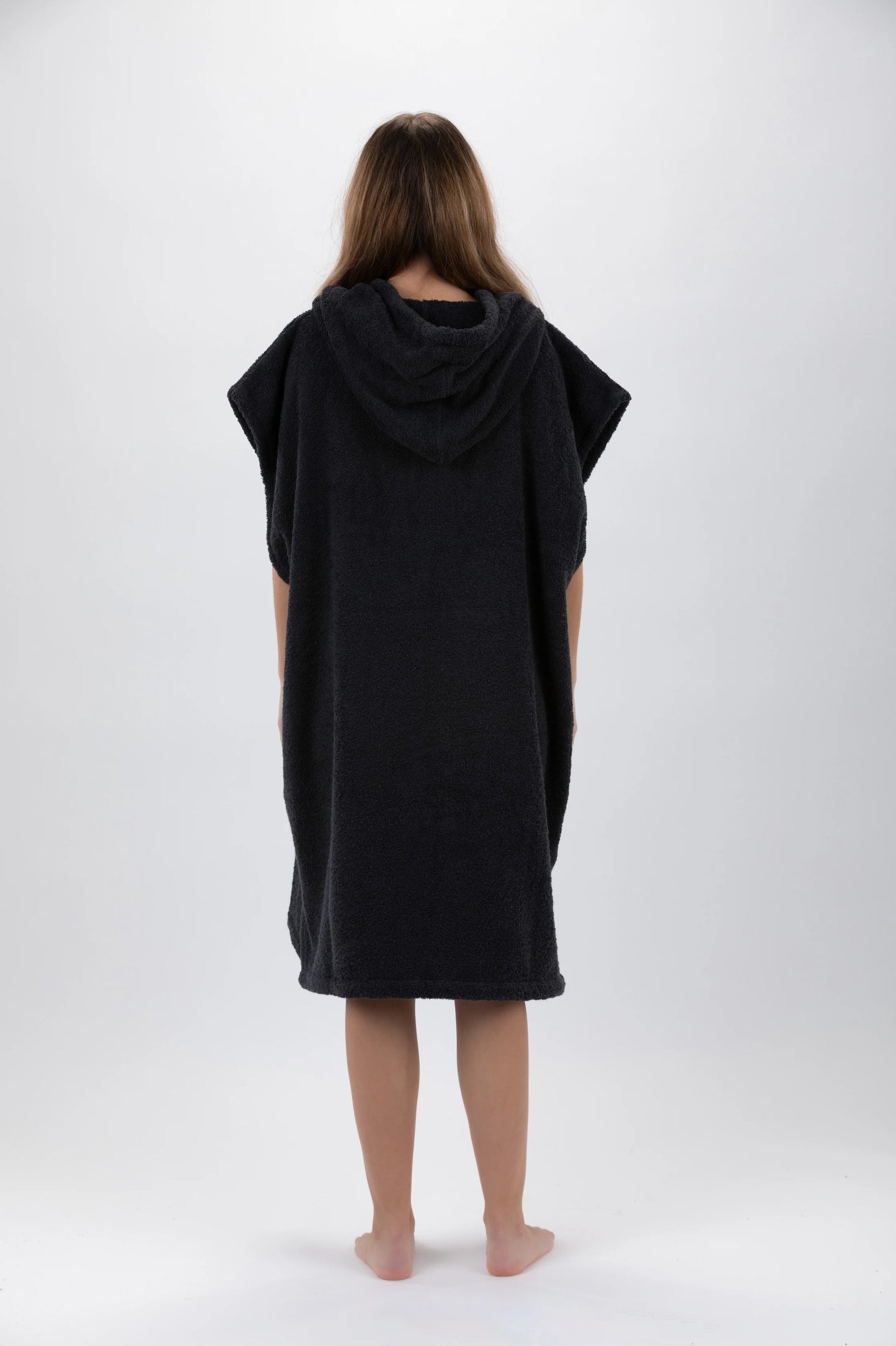 Surf Poncho Dark Grey - Medium Size - Cotton - Sleeveless