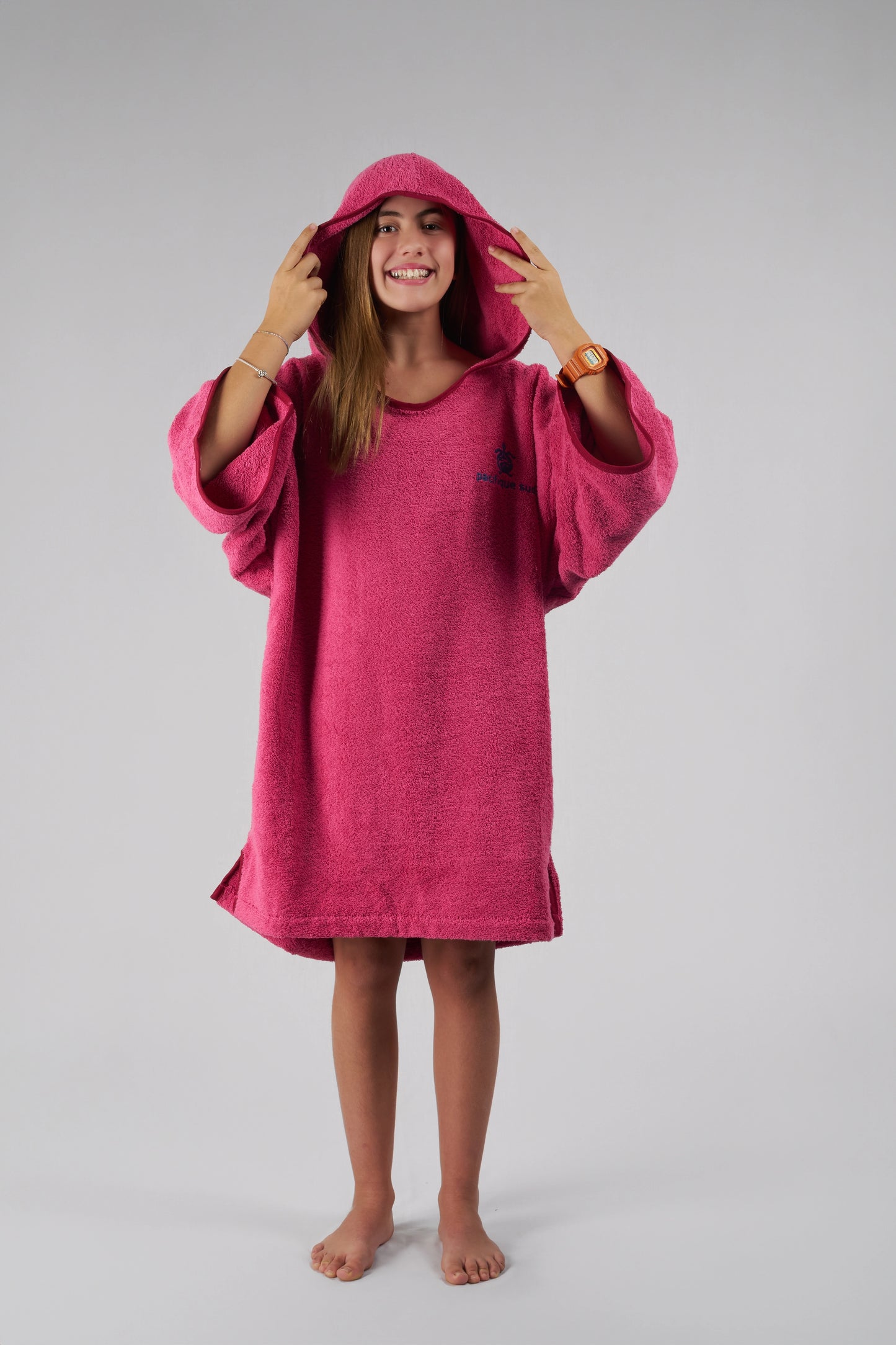 Kids Surf Poncho Blue