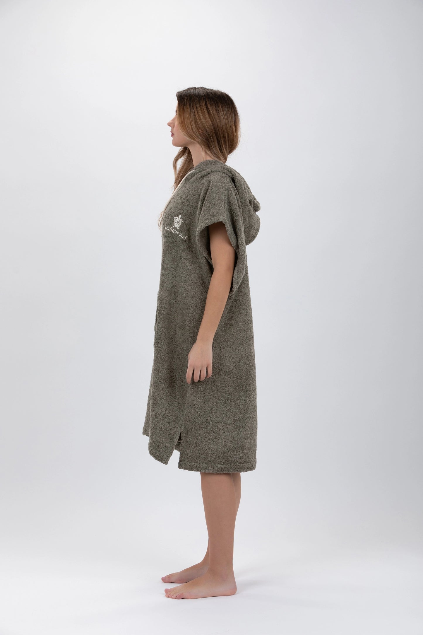 Surf Poncho Zielony - Rozmiar Średni - Bawełna - bez rękawów