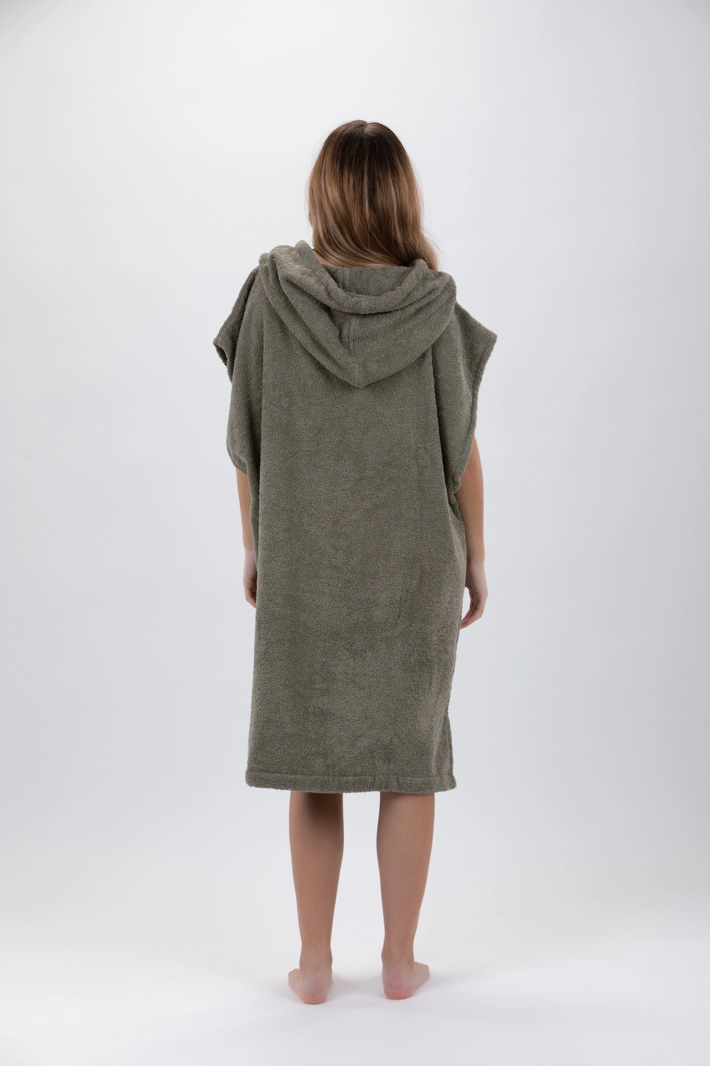 Surf Poncho Zielony - Rozmiar Średni - Bawełna - bez rękawów