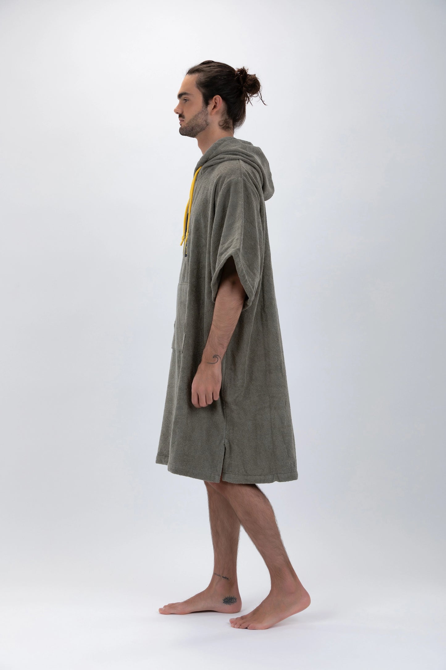 Surf Poncho Grön - One Size - Bomull - med ärmar