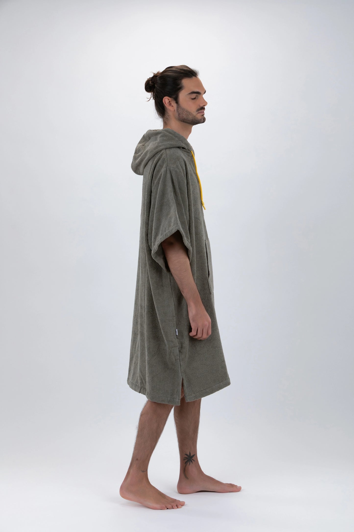 Surf Poncho Grön - One Size - Bomull - med ärmar