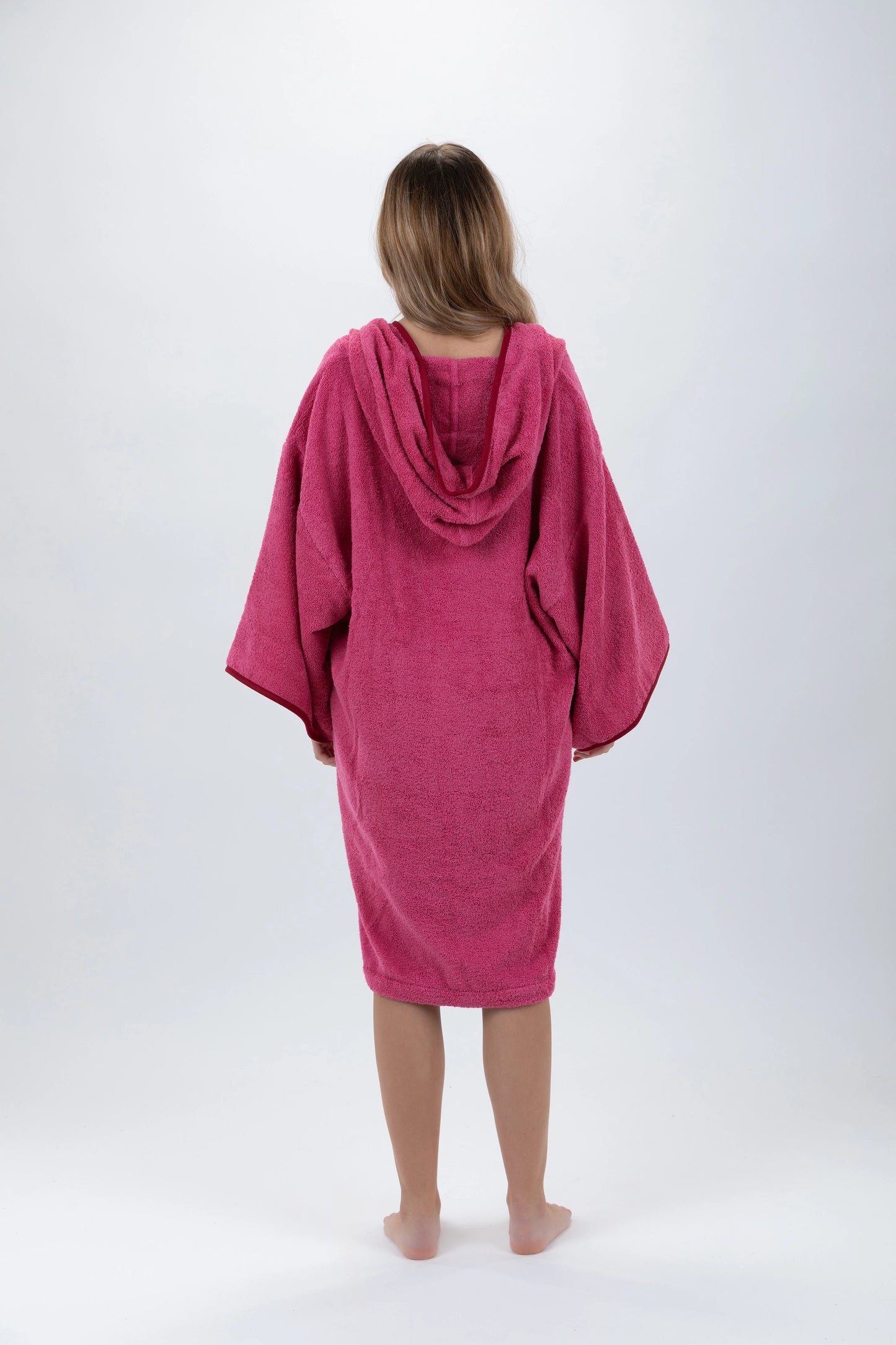 Poncho Surf Rosa - One Size - Bomull - med ärmar