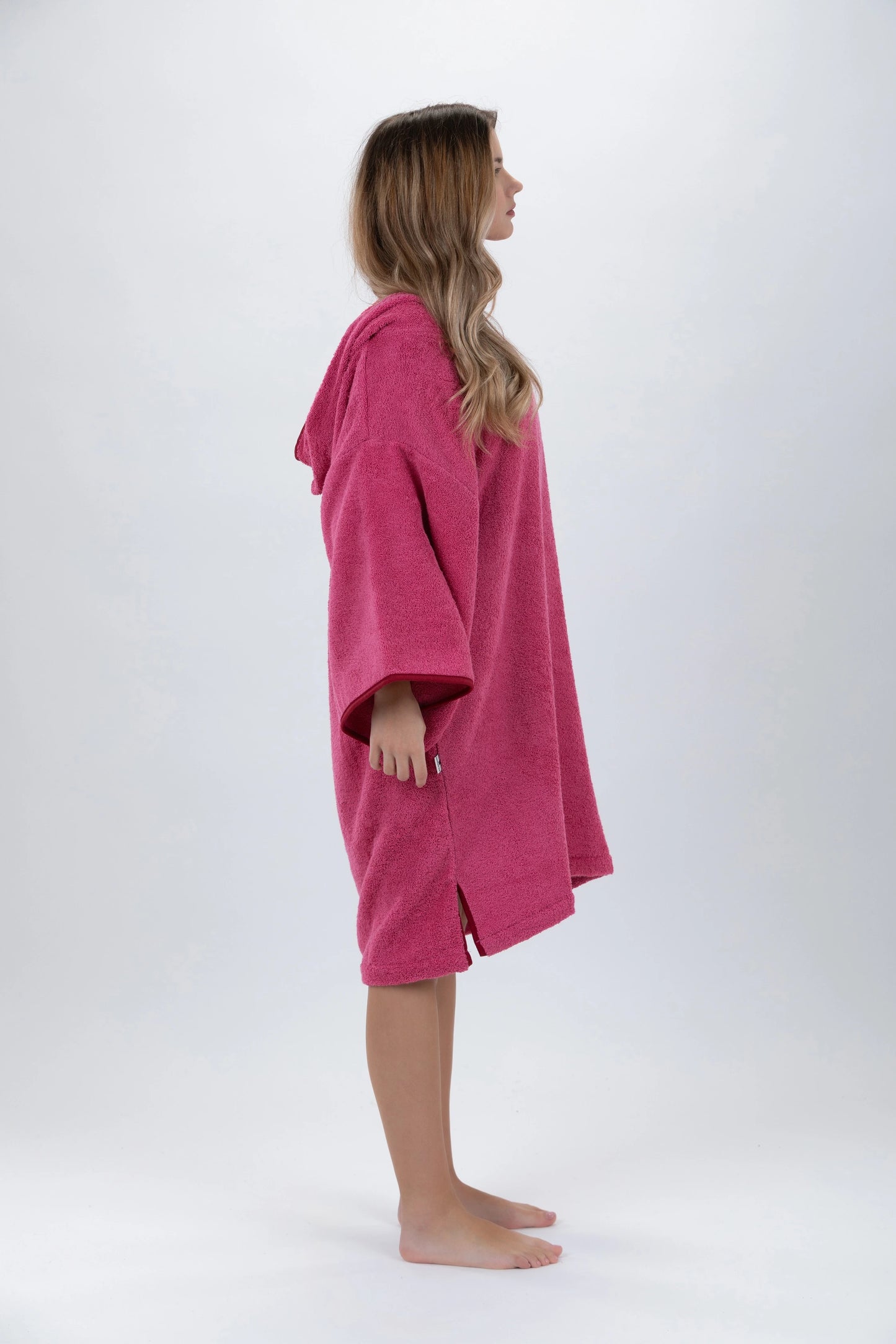 Poncho Surf Rosa - One Size - Bomull - med ärmar