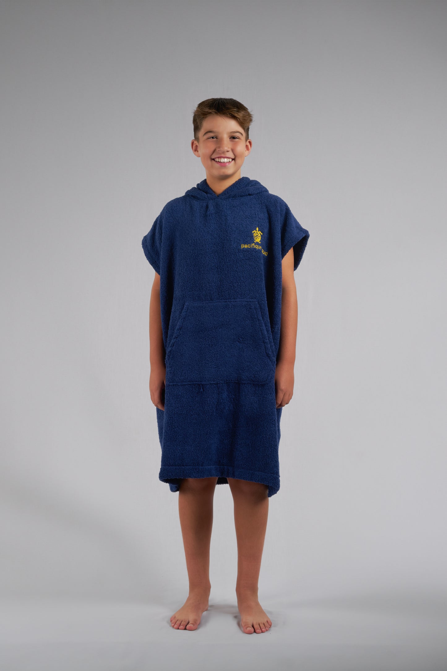 Barn Surf Poncho Blå