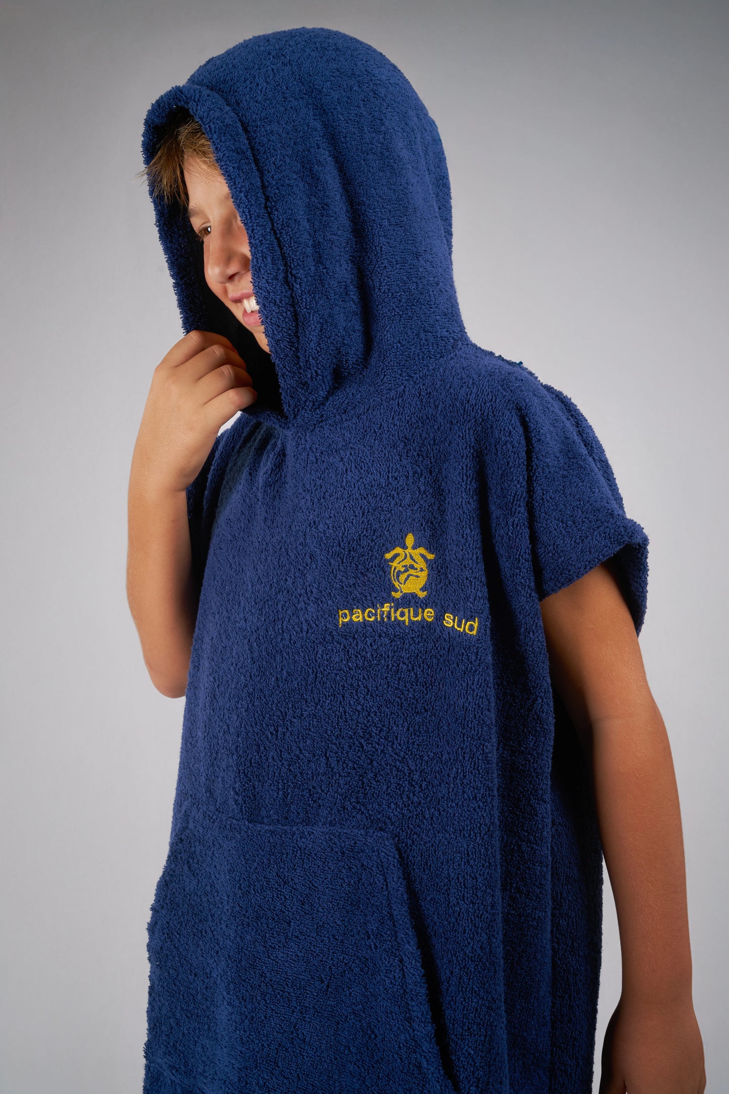 Surf Poncho Kids - Blue - Cotton - Sleeveless