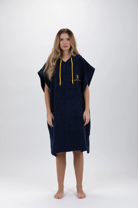 Poncho Surf Bleu - Taille Moyenne - Coton - sans manches