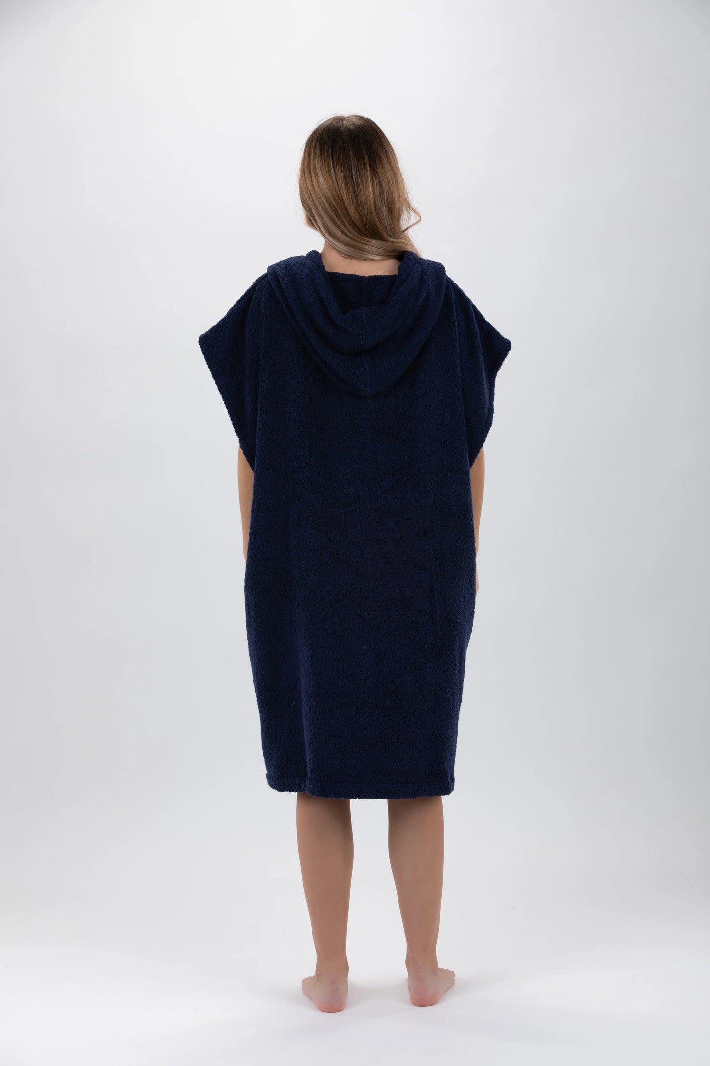 Poncho Surf Blå - Medium Storlek - Bomull - utan ärmar